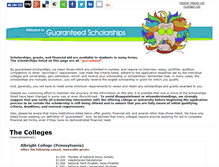 Tablet Screenshot of guaranteed-scholarships.com